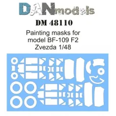 Маска для моделі літака BF-109 F2 (Zvezda) 1:48