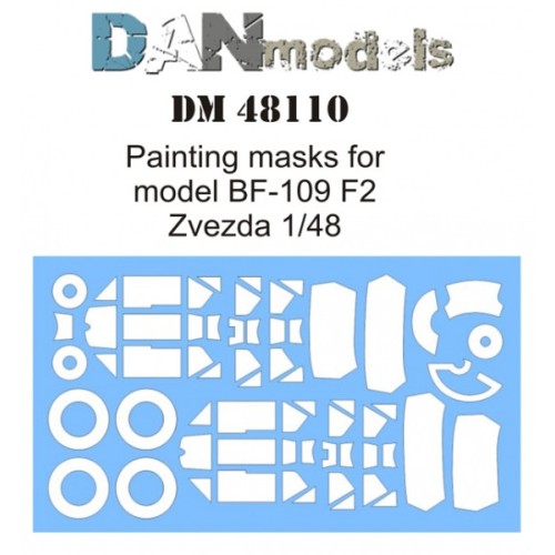 Декалі Маска для модели самолета BF-109 F2 (Zvezda) 1:48