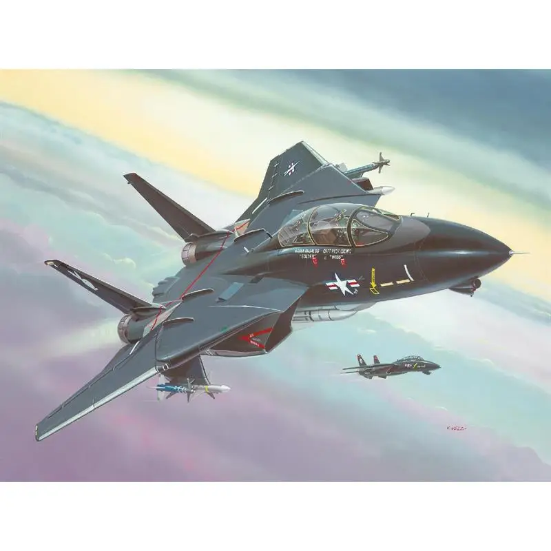 Сборная модель-копия Revell набор Истребитель F-14A «Томкэт» уровень 3 масштаб 1:144