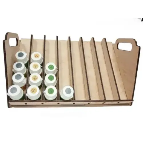 Модульное рабочее место WO-1228 Подставка под краску для 48 емкостей диаметром 30-32 мм.