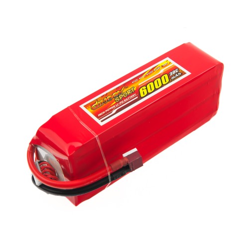 Акумулятори 22.2V Li-Po Аккумулятор Dinogy Li-Pol 6000mAh 22.2V 6S 30C 66x44x163мм T-Plug