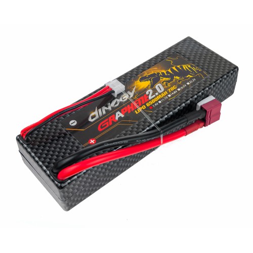 Акумулятори 7,4V LiPo Аккумулятор Dinogy G2.0 Li-Pol 6500mAh 7.4V 2S 70C Hardcase 25x46x138мм T-Plug