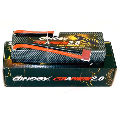 Акумулятори 11,1 V LiPo Аккумулятор Dinogy G2.0 Li-Pol 3700mAh 11.1V 3S 70C Hardcase 25x46x138мм T-Plug