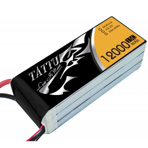 Акумулятори 22.2V Li-Po Аккумулятор Tattu LiPO 22,2 В 12000 мАч 6S 15C (TA-15C-12000-6S1P)