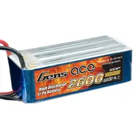 Аккумулятор Gens Ace LiPO 22,2 В 2600 мАч 6S 25C (B-25C-2600-6S1P)