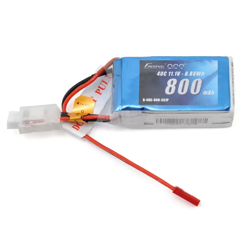 Аккумулятор Gens Ace LiPO 11,1 В 800 мАч 3S 40C (B-40C-800-3S1P)