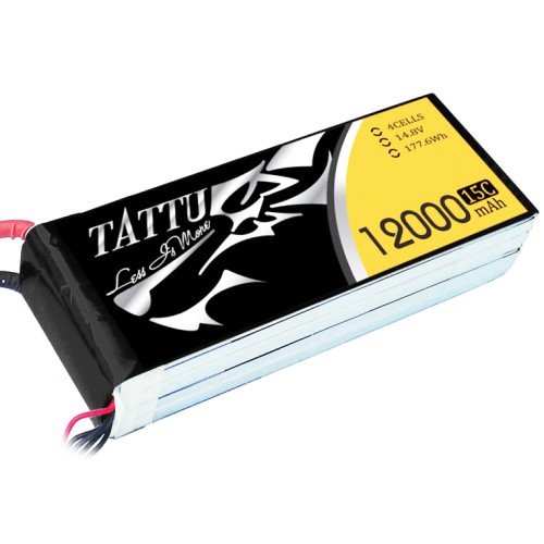 Аккумуляторы 14,8 V LiPo Аккумулятор Tattu LiPO 14,8 В 12000 мАч 4S 15C (TA-15C-12000-4S1P)