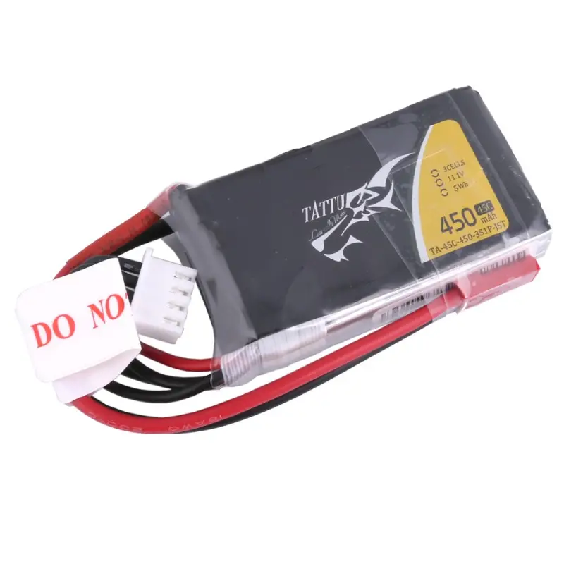 Аккумулятор Tattu LiPO 11,1 В 450 мАч 3S 45C (TA-45C-450-3S1P-JST)