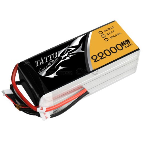 Акумулятори 22.2V Li-Po Аккумулятор Tattu LiPO 22,2 В 22000 мАч 6S 25C (TA-25C-22000-6S1P)