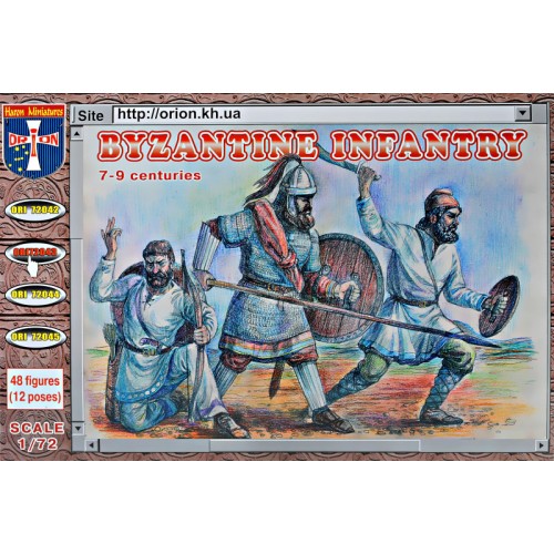 Фигуры и миниатюры Византийская пехота 7-9 век 1:72