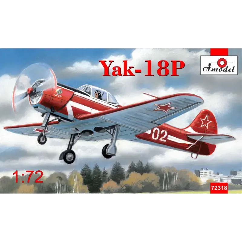 Сборная модель самолета Пилотажный самолет Як-18П 1:72 1:72