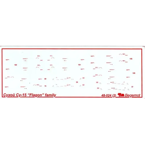 Декали Декаль на Сухой Су-15 'Flagon' (BD48024) Масштаб: 1:48