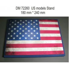 Подставка для моделей авиации. Тема: США (240x180 мм) 1:72