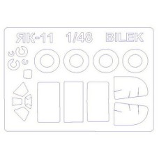 Маска для модели самолета Як-11 (Bilek) 1:48