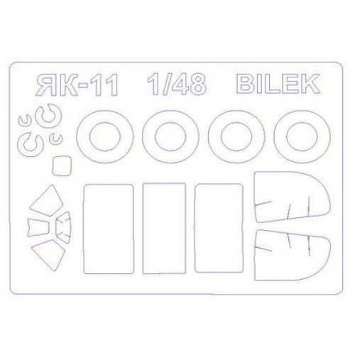 Декалі Маска для моделі літака Як-11 (Bilek) 1:48