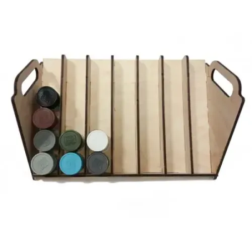 Модульное рабочее место WO-1229 Подставка под краску для 42 емкостей диаметром 35 мм.