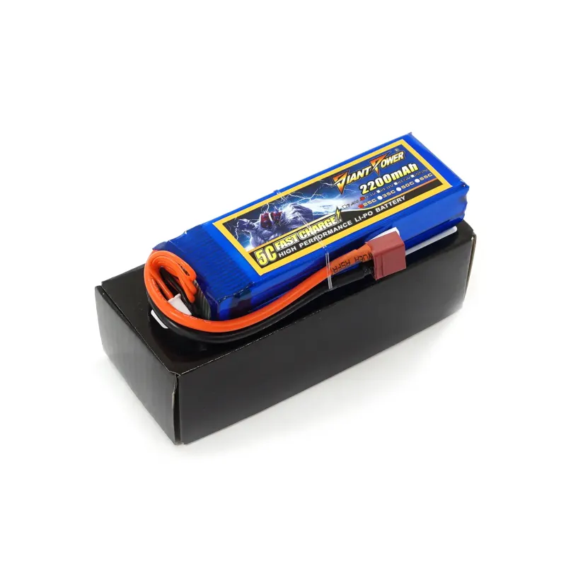 Аккумулятор для страйкбола Giant Power Li-Pol 11.1V 3S 2200mAh 25C 24х34х102мм T-Plug