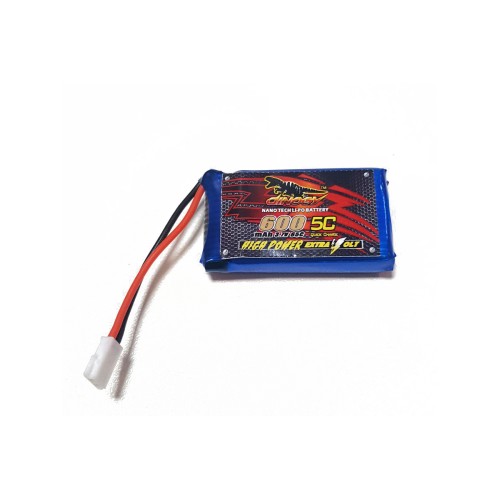 Акумулятори 3,7 V LiPo Аккумулятор Dinogy Li-Pol 600mAh 3.7V 1S 65C 44.5x25x9мм для Eachine QX90