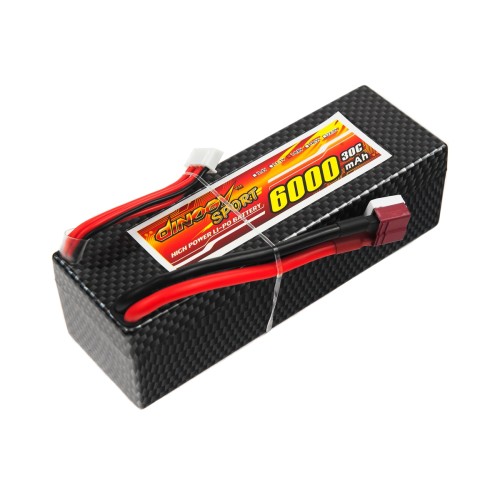 Акумулятори 14,8 V LiPo Аккумулятор Dinogy Li-Pol 6000mAh 14.8V 4S 30C Hardcase 41x40x138мм T-Plug