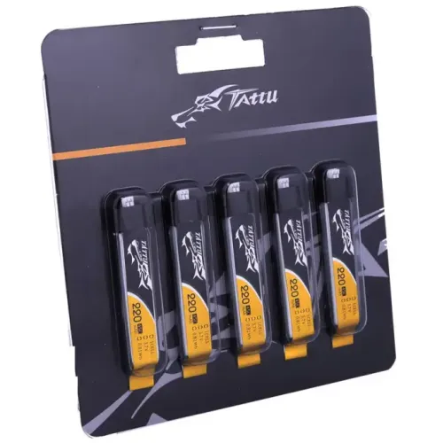 Аккумуляторы 3,7 V LiPo Аккумулятор Tattu LiPO 3,7 В 220 мАч 1S 45C 5 шт (TA-45C-220-1S1P-Molex-5)