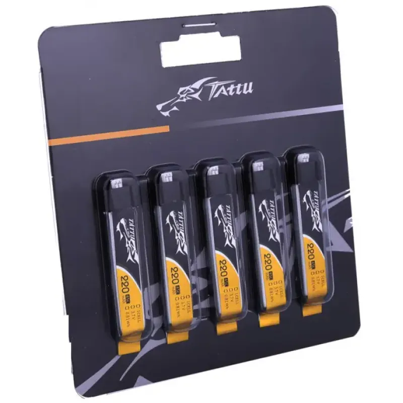 Аккумулятор Tattu LiPO 3,7 В 220 мАч 1S 45C 5 шт (TA-45C-220-1S1P-Molex-5)
