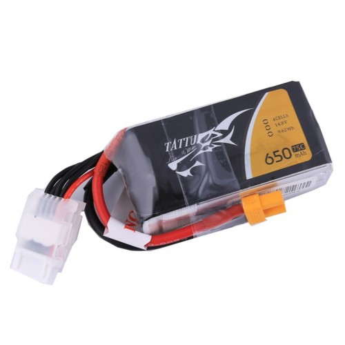 Аккумуляторы 14,8 V LiPo Аккумулятор Tattu LiPO 14,8 В 650 мАч 4S 75C (TA-75C-650-4S1P)