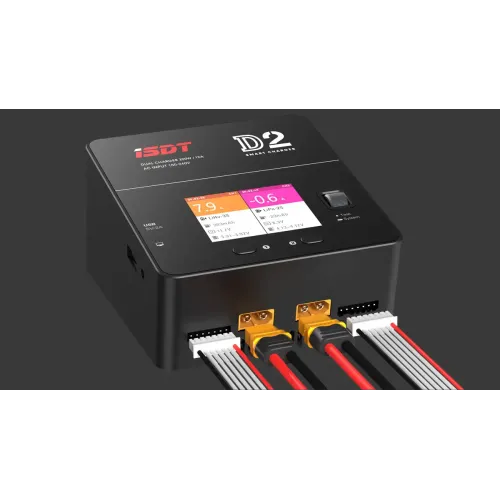 Зарядные устройства Зарядное устройство ISDT D2 Dual XT60 AC 100-240 В 12 A 200 Вт 1-6S