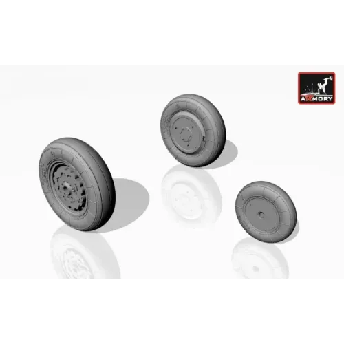 Фототравлення Колеса для Су-7Б, ранний тип (AR-AW48005) Масштаб: 1:48