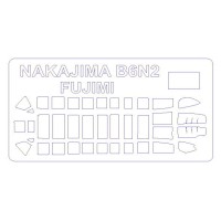 Маска для модели самолета Nakajima B-6N2 Late Type / Tenzan / Jill type 11, 12 (Fujimi) 1:72