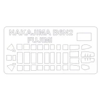Маска для моделі літака Nakajima B-6N2 Late Type / Tenzan / Jill type 11, 12 (Fujimi) 1:72