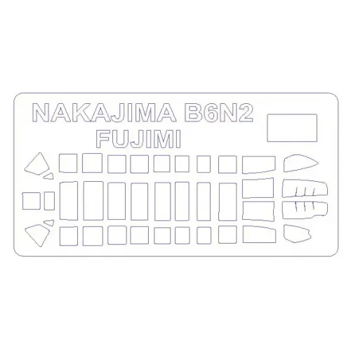 Декалі Маска для моделі літака Nakajima B-6N2 Late Type / Tenzan / Jill type 11, 12 (Fujimi) 1:72