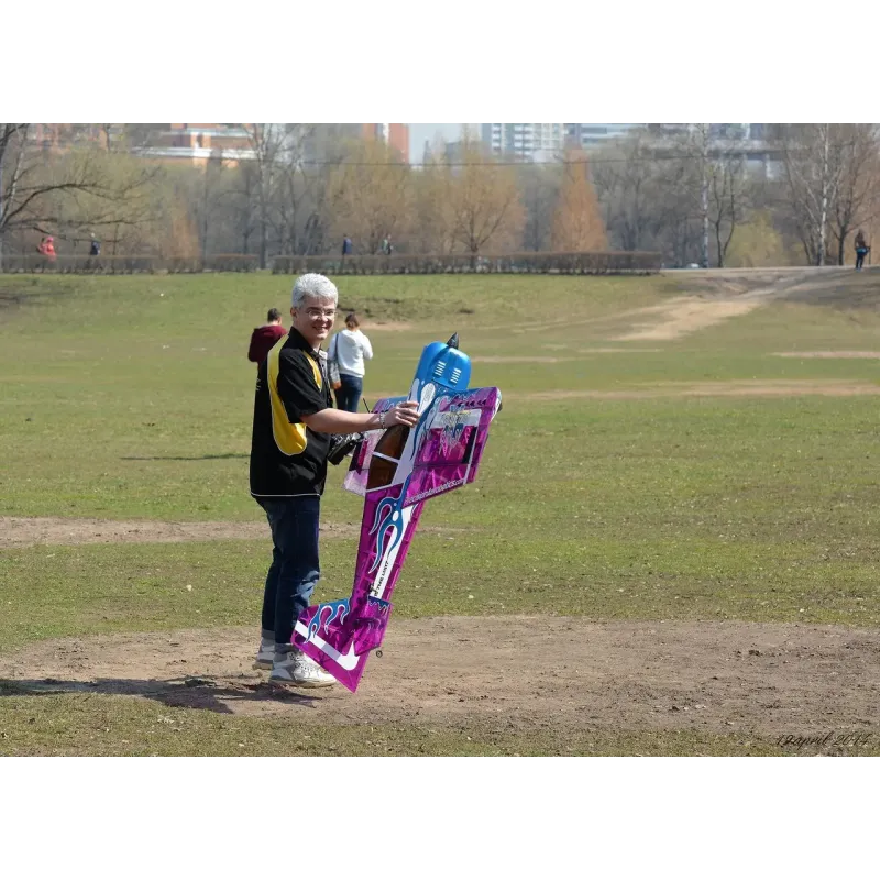 Самолёт р/у Precision Aerobatics Addiction XL 1500мм KIT (фиолетовый)