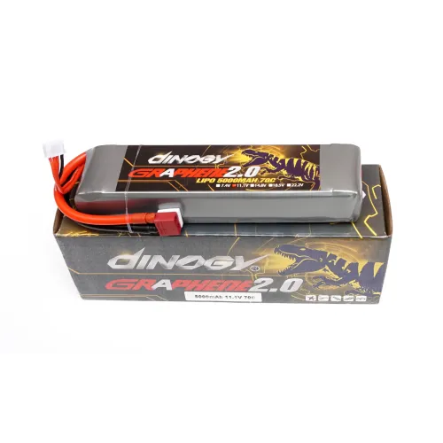 Акумулятори 11,1 V LiPo Аккумулятор Dinogy G2.0 Li-Pol 5000mAh 11.1V 3S 70C 29x48x165мм T-Plug