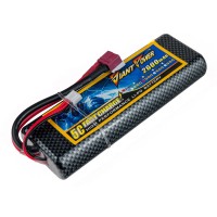 Аккумулятор Giant Power Li-Pol 2600mAh 7.4V 2S 35C Hardcase 25x46x138мм T-Plug