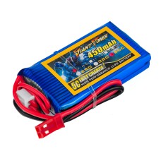 Аккумулятор Giant Power Li-Pol 450mAh 7.4V 2S 35C 10x30x53мм JST