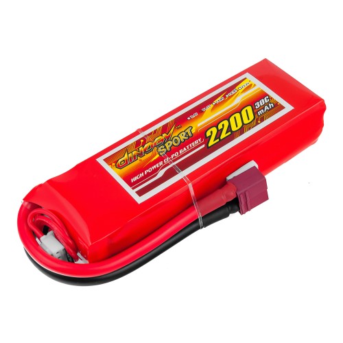 Акумулятори 11,1 V LiPo Аккумулятор Dinogy Li-Pol 2200mAh 11.1V 3S 30C 22x36x110мм T-Plug