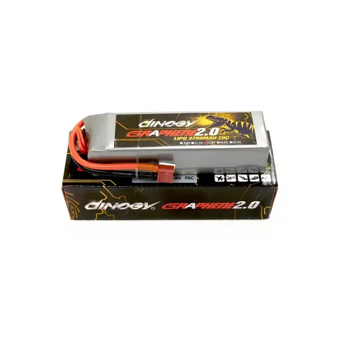 Акумулятори 14,8 V LiPo Аккумулятор Dinogy G2.0 Li-Pol 3700mAh 14.8V 4S 70C T-Plug 150x45x30мм