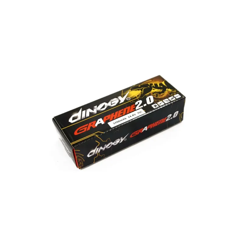 Аккумулятор Dinogy G2.0 Li-Pol 3700mAh 14.8V 4S 70C T-Plug 150x45x30мм