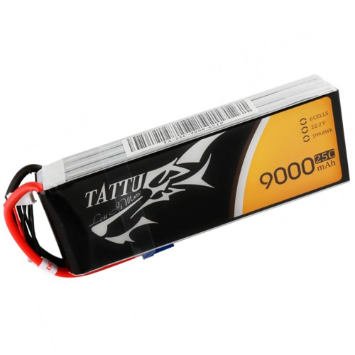 Акумулятори 22.2V Li-Po Аккумулятор Tattu LiPO 22,2 В 9000 мАч 26S 5C (TA-25C-9000-6S1P)