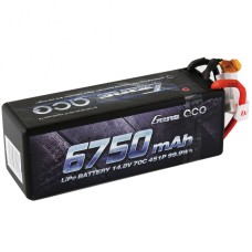 Аккумулятор Gens Ace LiPO 14,8 В 6750 мАч 4S 70C (B-70C-6750-4S1P-HardCase-14)