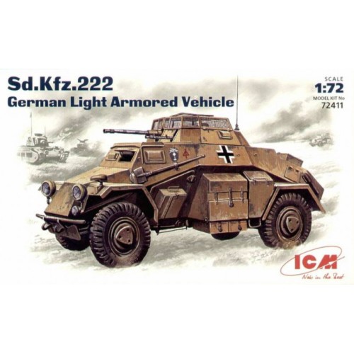 Бронетехніка та артилерія Німецький легкий бронеавтомобіль Sd.Kfz.222 1:72