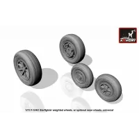 Колеса с дисками для F-104G "Starfighter" с дополнительным носовым колесом 1:72