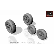 Колеса с дисками для F-104G "Starfighter" с дополнительным носовым колесом 1:72