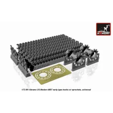Траки для M1 Abrams, ранний тип с ведущими колесами 1:72