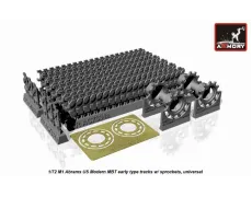 Траки для M1 Abrams, ранний тип с ведущими колесами 1:72
