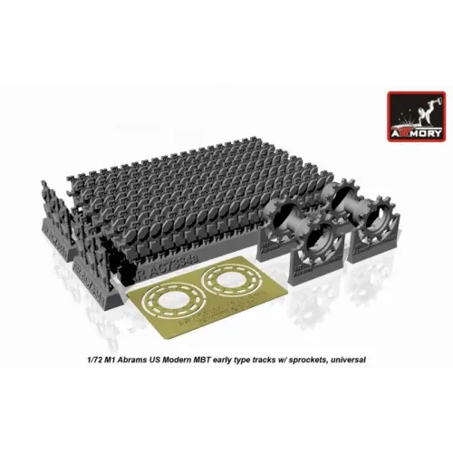 Набори деталіровки Траки для M1 Abrams, ранний тип с ведущими колесами 1:72
