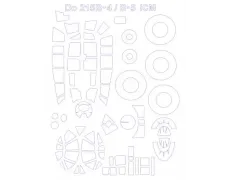 Маска для модели самолета Do 215B-4 / B-5 (ICM) 1:72