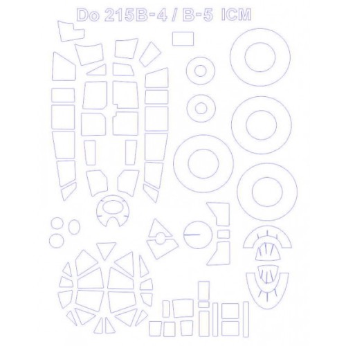 Декалі Маска для модели самолета Do 215B-4 / B-5 (ICM) 1:72