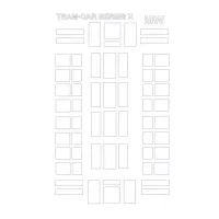 Маска для модели трамвая серии "X" (Military Wheels) 1:72