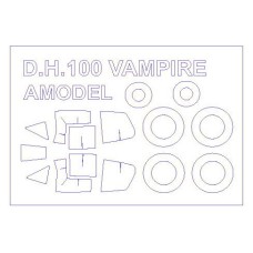 Маска для модели самолета DH.100 Vampire (Amodel) 1:72